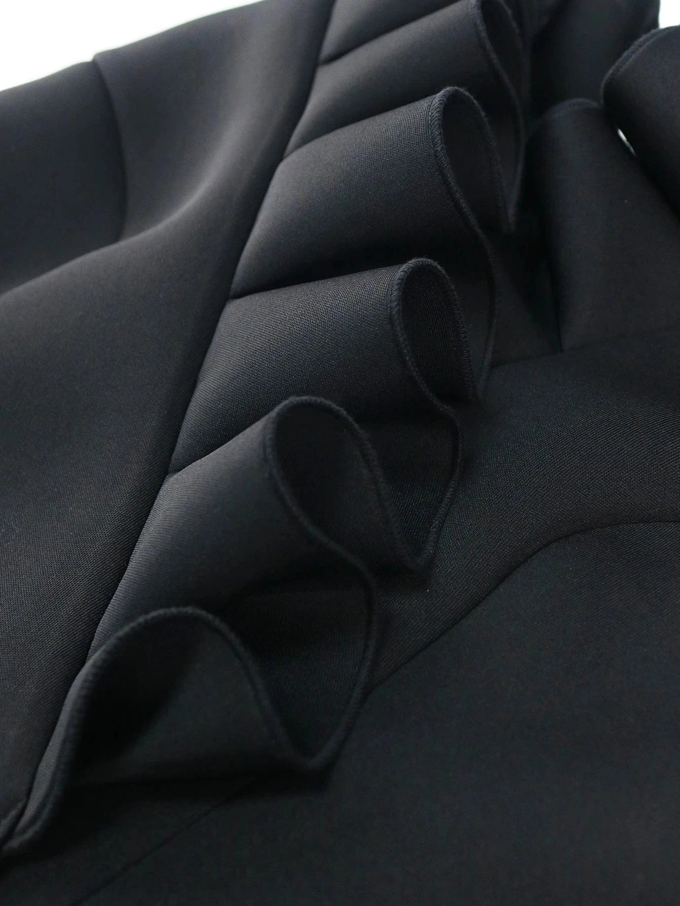 Stand Collar Full Sleeves African AOMEI Ruffle Women Winter Blouses