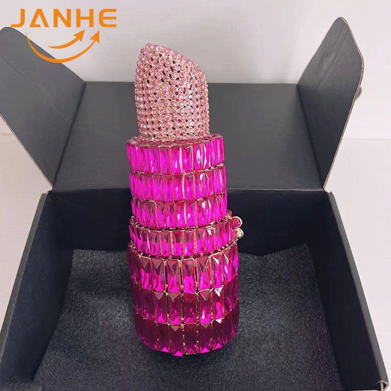 Standard Size / 23 JANHE Bling sac a main bolsa Besg Sparkling Ladies Crystal Diamond Party Metal Evening Bags Popcorn Box Purse Handbags For Women