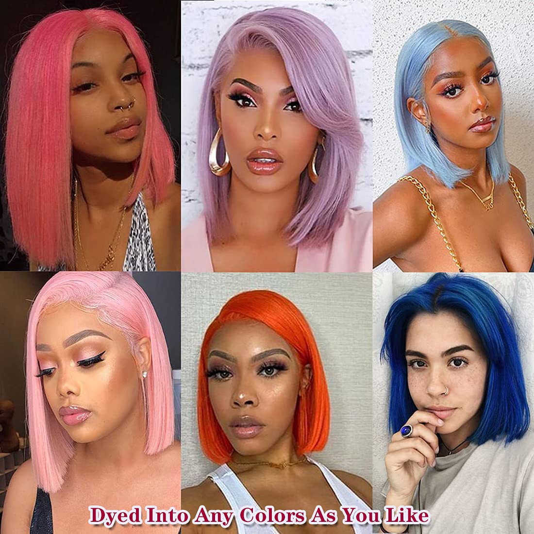 Straight Short Bob Wigs Transparent Hd Full Lace Front Raw Brazilian Natural Human Hair 613 Blonde 13*4 Lace Frontal Bob Wig