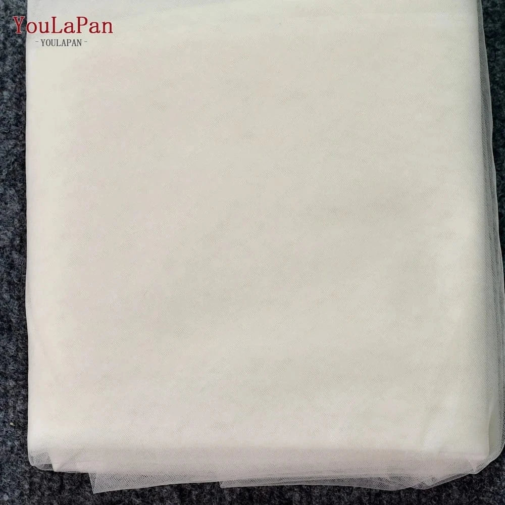 Suitable for shoulder width 44CM / Ivory Elegant Women's Tulle Shawl – Sexy Pearl-Embellished Wedding & Evening Wrap