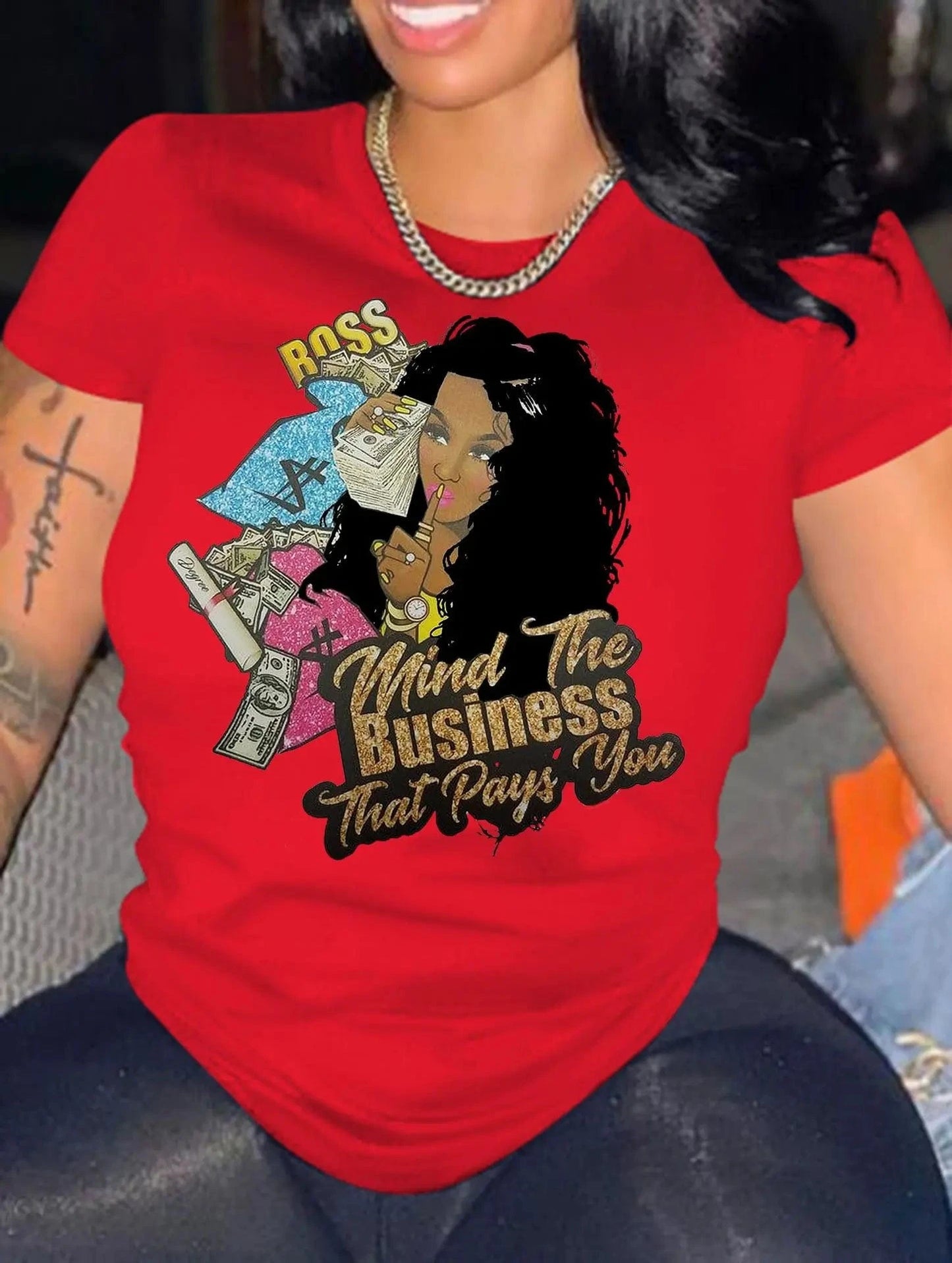 Summer 100%cotton Short Sleeve Printed T shirt Girl Graphic Letters Print Women Tops