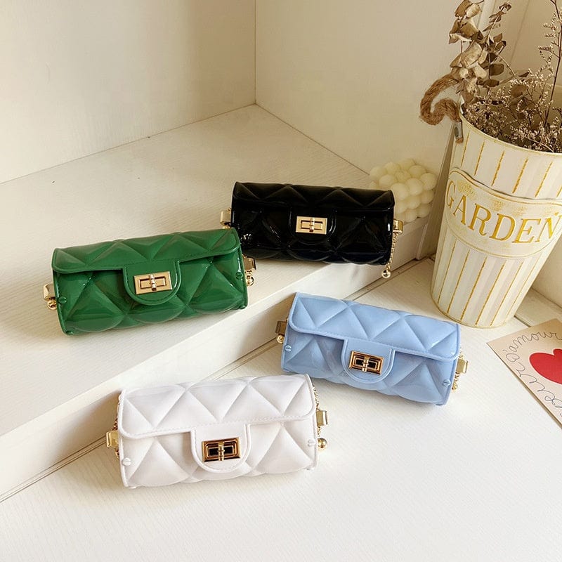 Summer 2022 Small PVC Chain Shoulder Bags Handbags Luxury Women Mini Jelly Purses and Bags