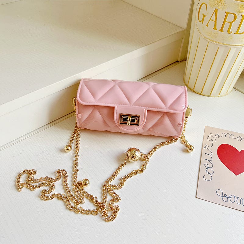 Summer 2022 Small PVC Chain Shoulder Bags Handbags Luxury Women Mini Jelly Purses and Bags