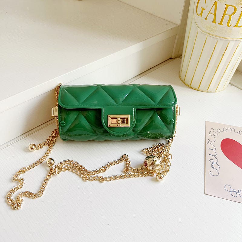 Summer 2022 Small PVC Chain Shoulder Bags Handbags Luxury Women Mini Jelly Purses and Bags