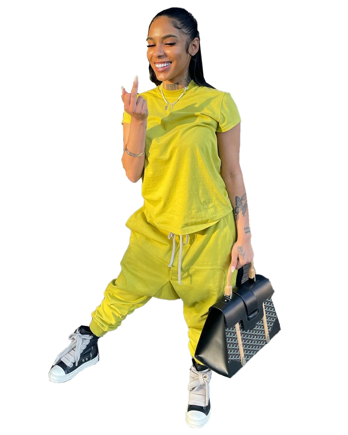 Summer 2023 Women Street 2 Piece Sets Solid Color Short Sleeve T Shirt and Drawstring Pants 2 pc Womans Oversized Jogger Sets