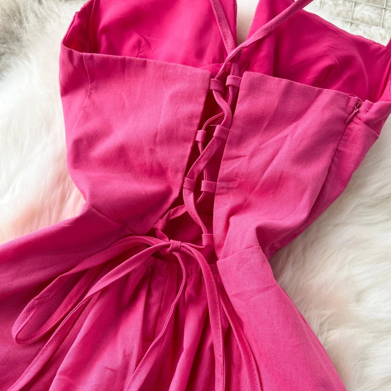 Summer Casual Halter Slit Dress For Women Sleeveless Hollow Out Women's Fashion Dresses