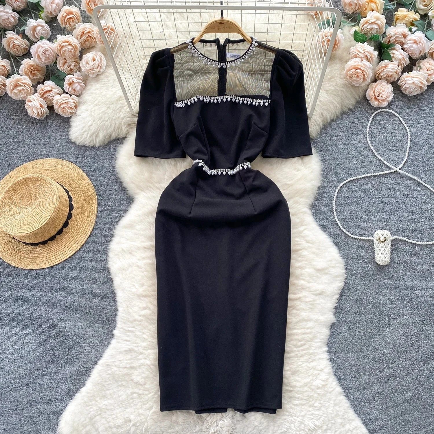 Summer Fashion Wholesale Short Sleeve Women's Sexy Fit Dress Women's Evening Dress