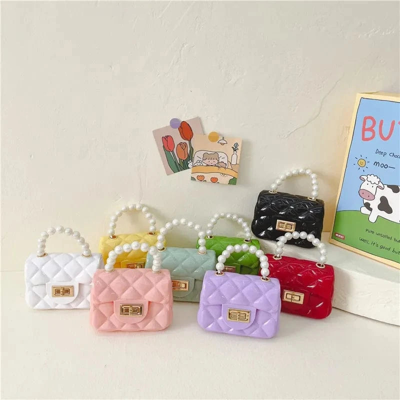 Summer hot sell kid silicone bag good price jelly beach bags multi color to choose girls jelly mini candy handbag