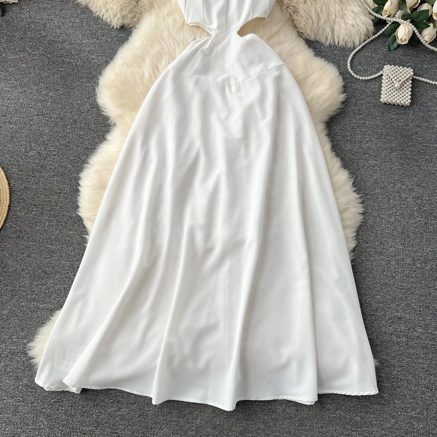 Summer Midi Long Dress Women Casual Beach Holiday A-line Dresses Sexy Ladies Elegant Office Party Dress