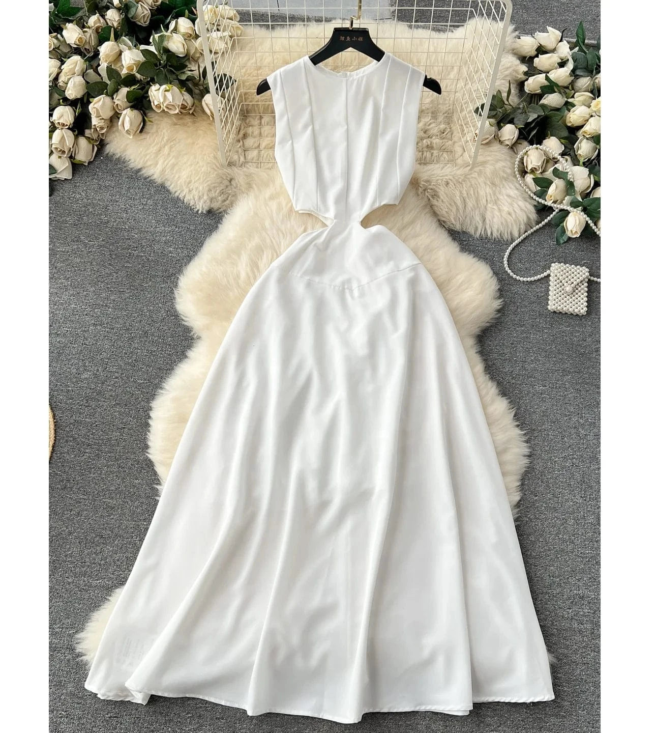 Summer Midi Long Dress Women Casual Beach Holiday A-line Dresses Sexy Ladies Elegant Office Party Dress