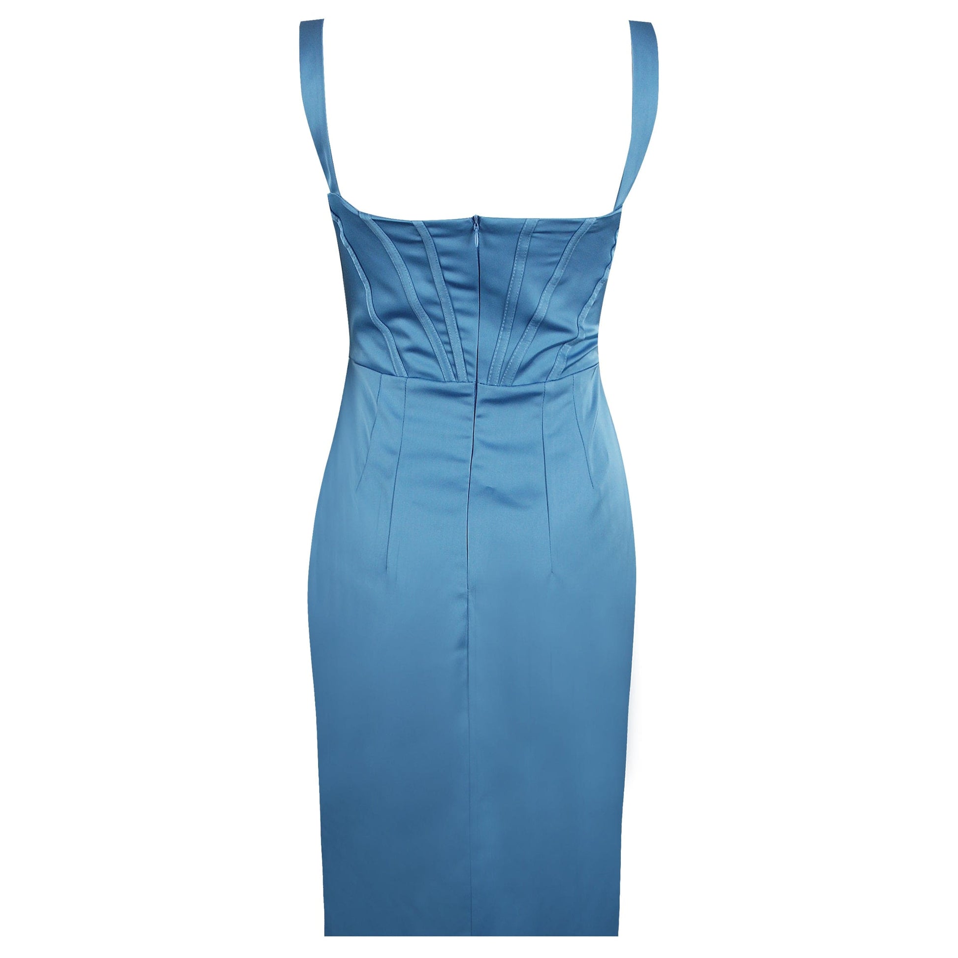 Summer New Deep V Suspenders Pleated High Waist Open Fork Ladies Temperament Dress