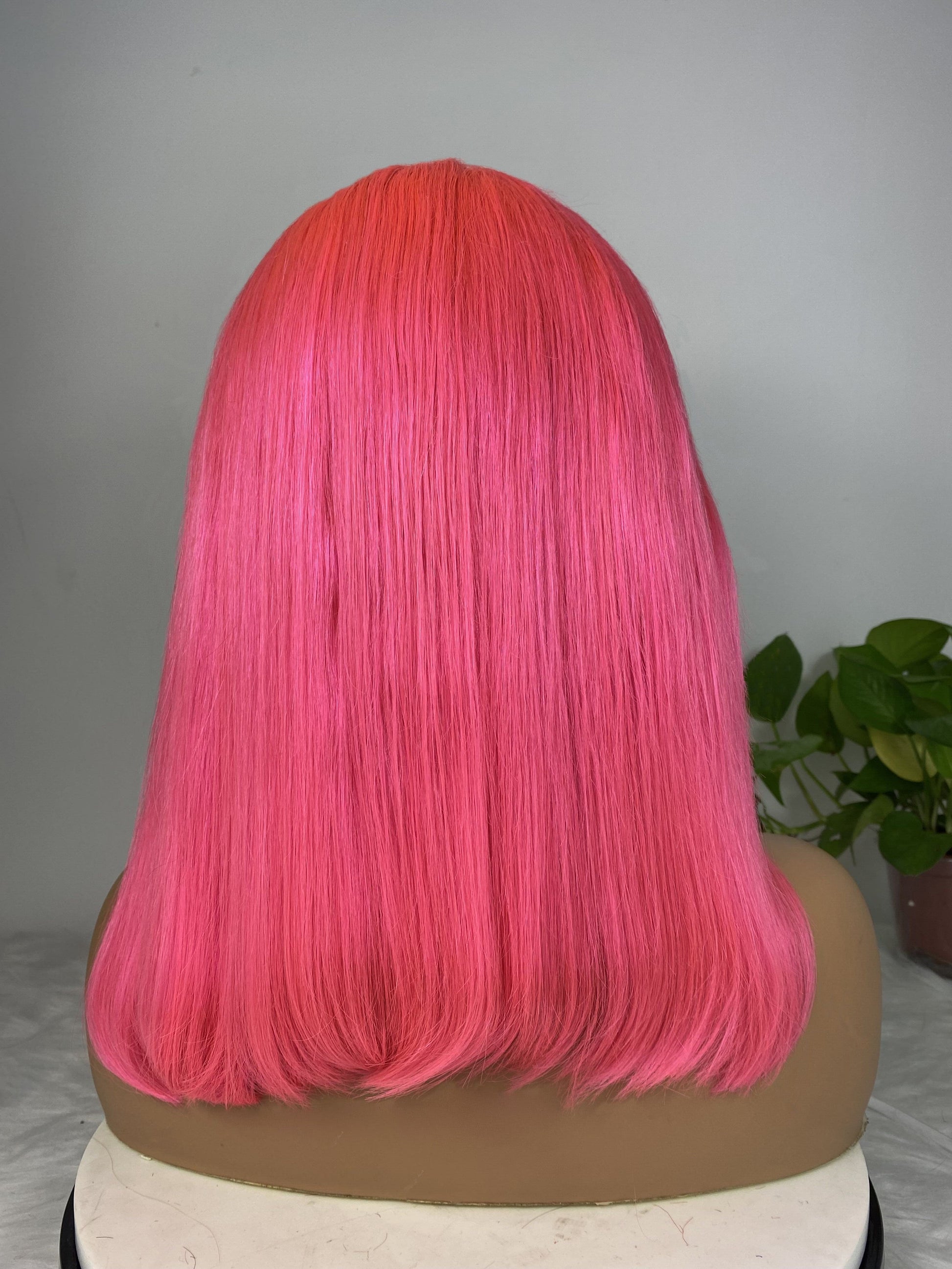 Summer rainbow color 13*4 hd lace frontal wigs vendors, high density 210% bone straight vietnam brazilian human hair wigs