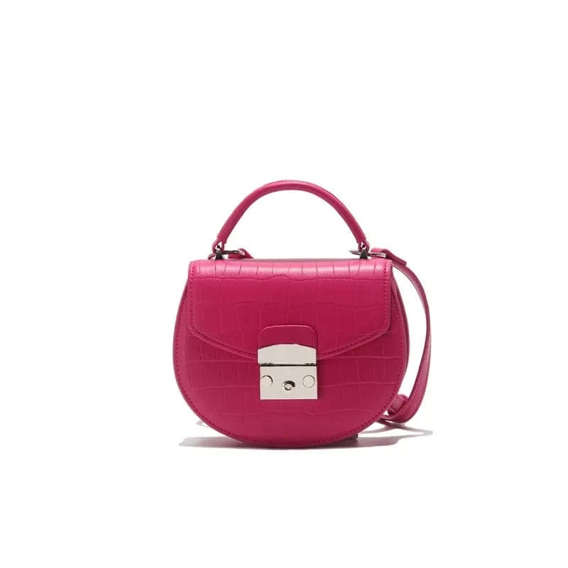 Summer simple handbags for women pu female crossbody bags pink color round 2023 trendy wholesale handbag