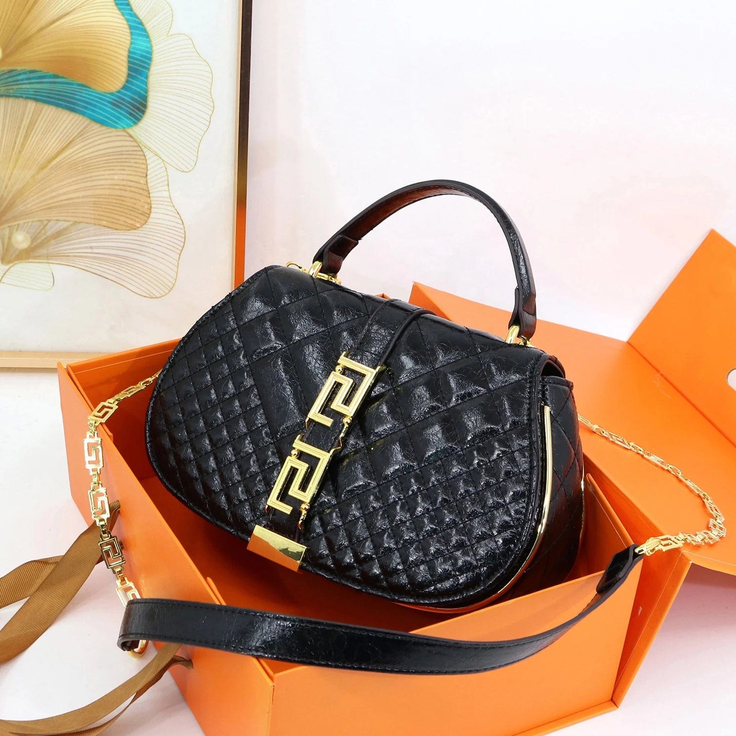 super product women small handbag super fiber material ladies bag quality designer hand bag chain crossbody saddle bag for girls