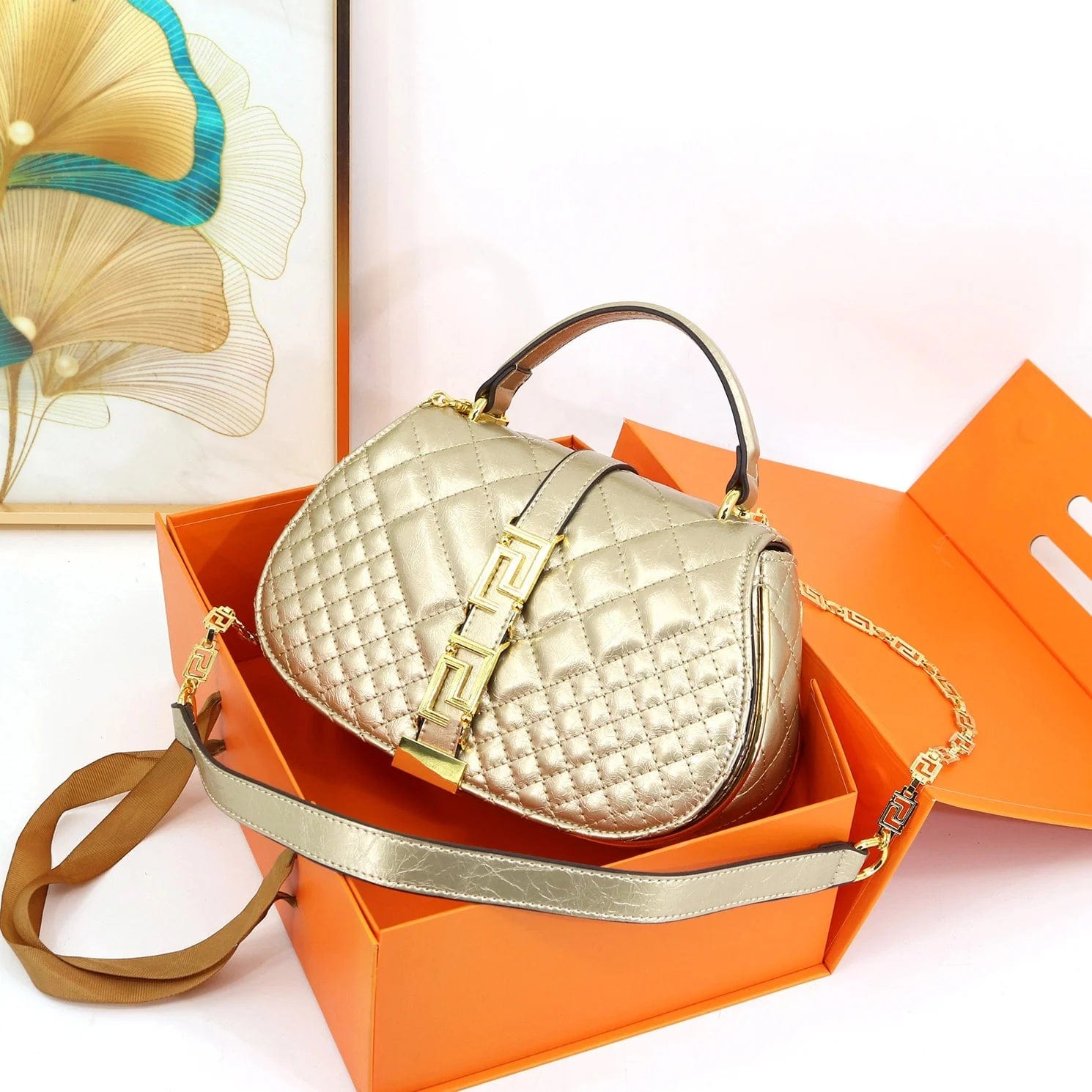 super product women small handbag super fiber material ladies bag quality designer hand bag chain crossbody saddle bag for girls