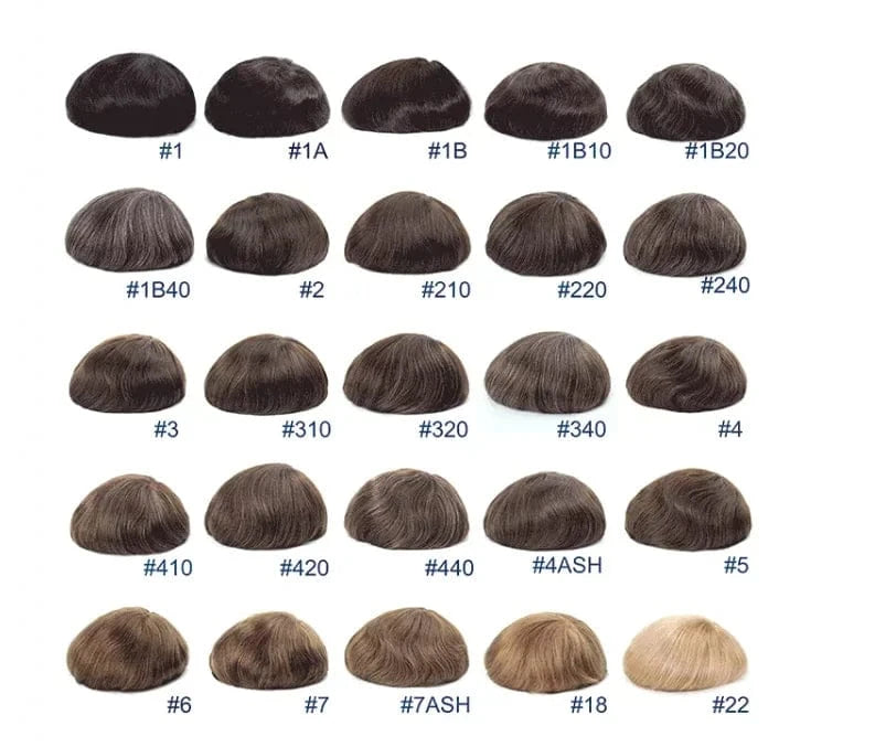 Super thin skin men replacement human hair pieces toupee, hair piece for black men, black mens toupee hair  OCT Afro topper