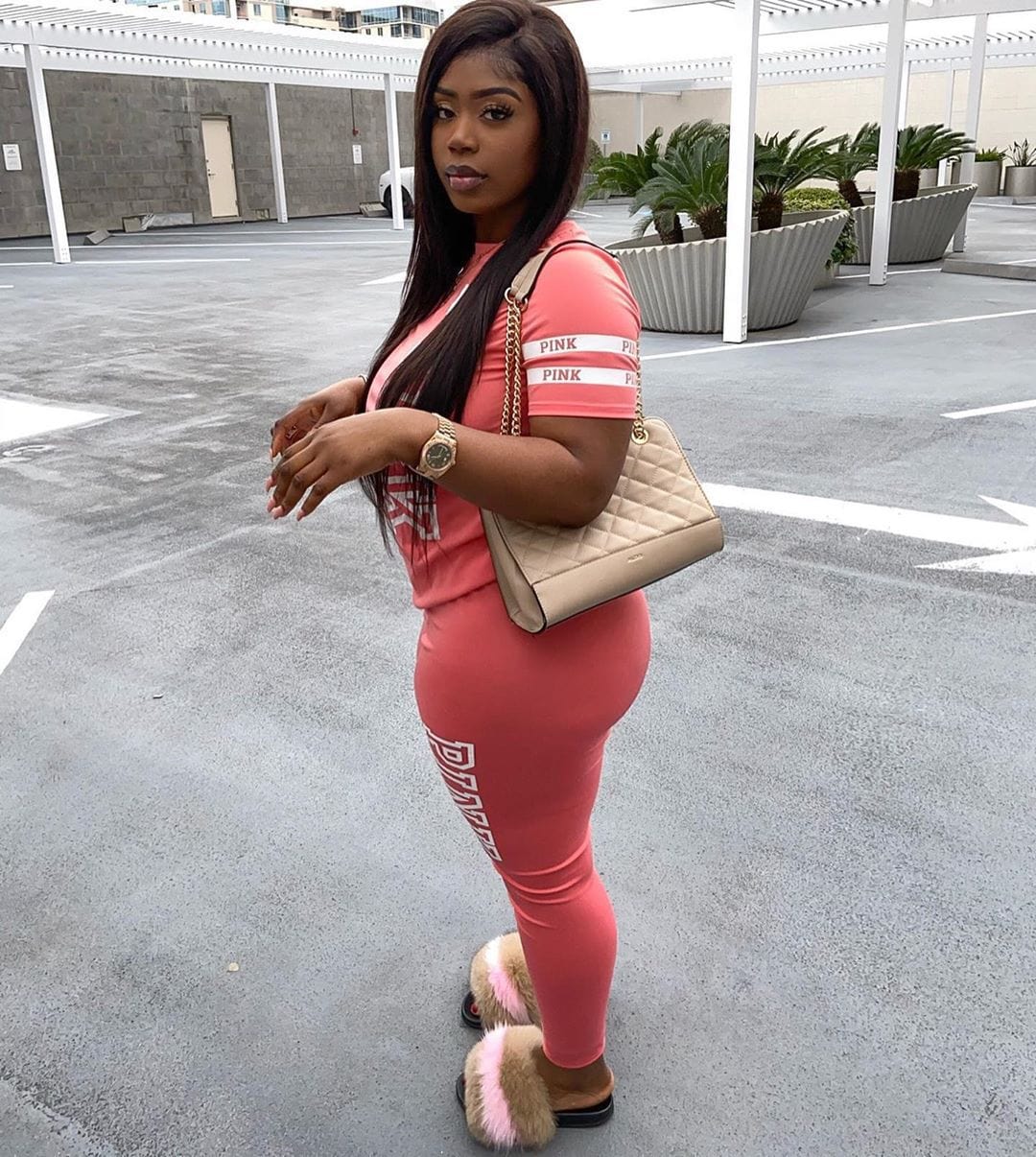 Sweatsuit Sets Women Pink Letter 2 Piece Tracksuit Outfits Summer Sweat Sportswear Womens Sweatpants Two Piece Joggers Set