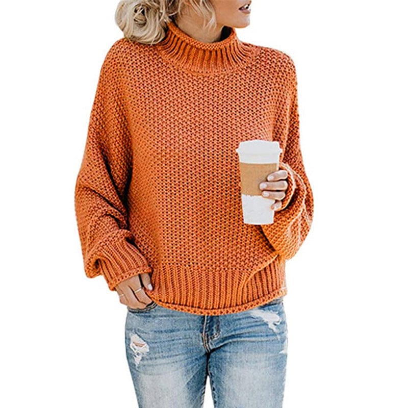 SZ435 WholesaLe Winter New Design Soft Warm Pullover High Neck Women Sweaters 2022