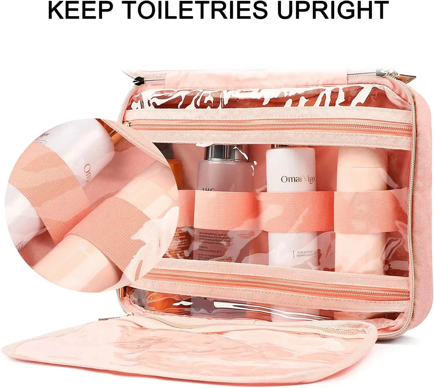 Toiletry Bag for Men Men's Travel Dopp Kit Canvas And Leather  Shaving Bag Toiletries Accessories