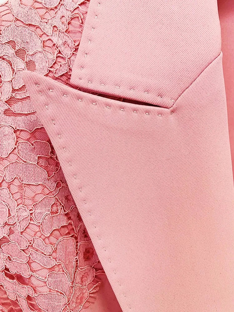 Top Quality 2 piece set Celebrity Runway Causal Blazer Set &Pants Women Blazers Sets