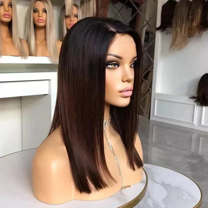 Top Quality European Hair Bob Wigs Swiss Lace Frontal Short Style Super Double Drawn Cuticle Aligned Virgin Hair Glueless Wig