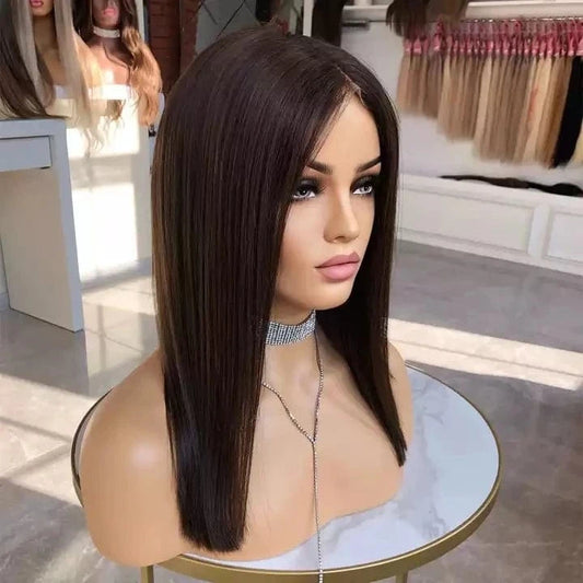 Top Quality European Hair Bob Wigs Swiss Lace Frontal Short Style Super Double Drawn Cuticle Aligned Virgin Hair Glueless Wig