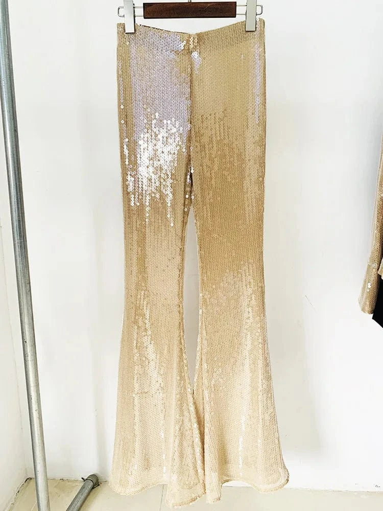 Top Quality New Sexy Elegant Celebrity Party Fashion Running Ladies Wide leg Pants