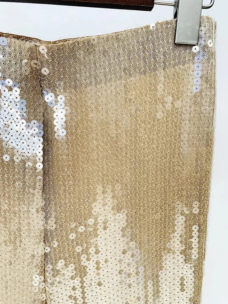 Top Quality New Sexy Elegant Celebrity Party Fashion Running Ladies Wide leg Pants