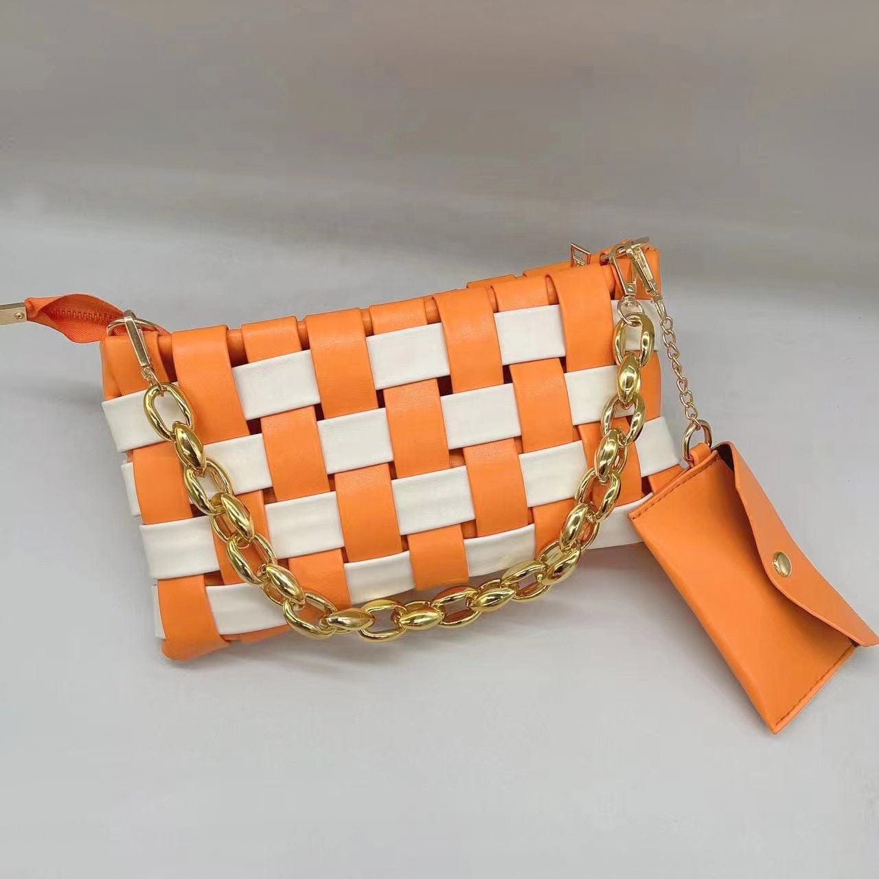 Top Selling 2022 Bamboo Chain Hand Bags Women Handbags Ladies Shoulder Luxury Woven Purses Handbags