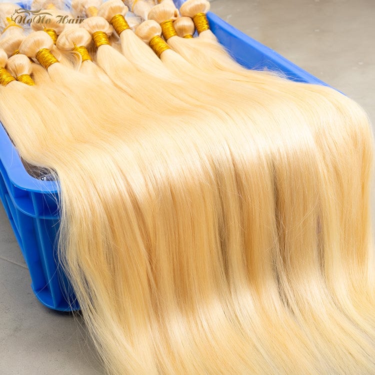 Top selling blonde virgin human hair 613 bundles, Brazilian virgin human 613 blonde hairHuman hair extension blonde Hair