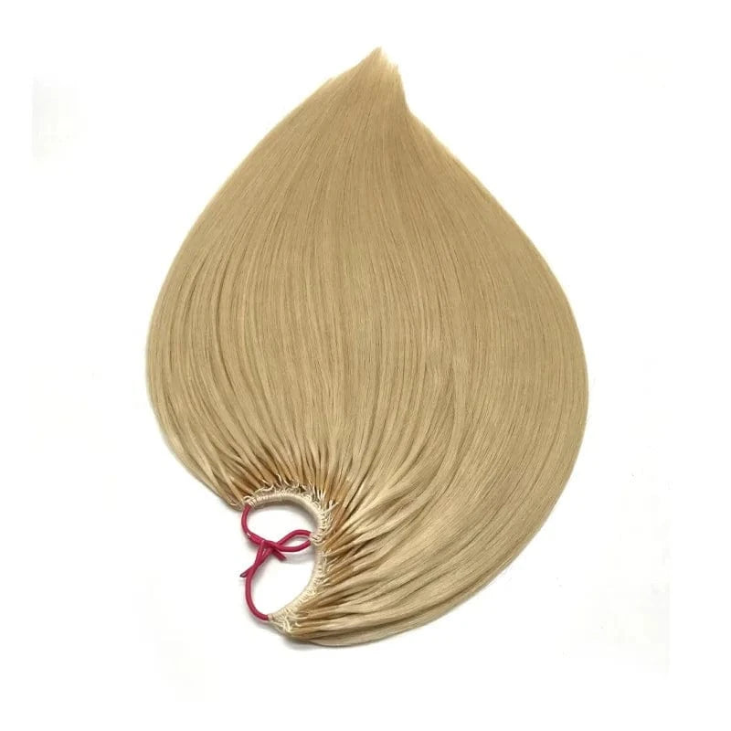 Top Selling slavic Russian Hair 100% remy human hair  blonde #60 color twins tip hair extension