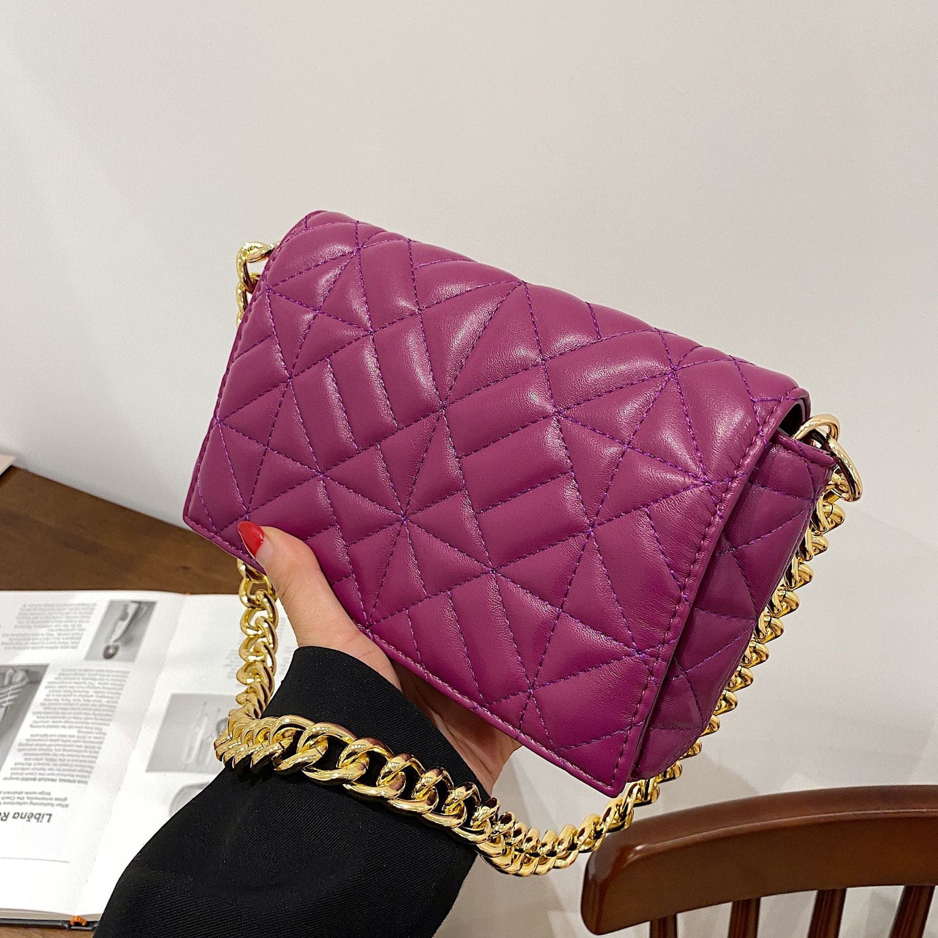 Trend 2022 Ins Fashion Branded Handbags Chain Underarms Bags Women Handbags Ladies Luxury Purses