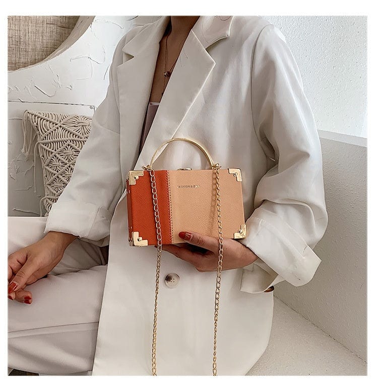 Trending Box Purses 2022 Small Square Chain Bags Women Handbags Ladies Shoulder Brand Luxury Purses