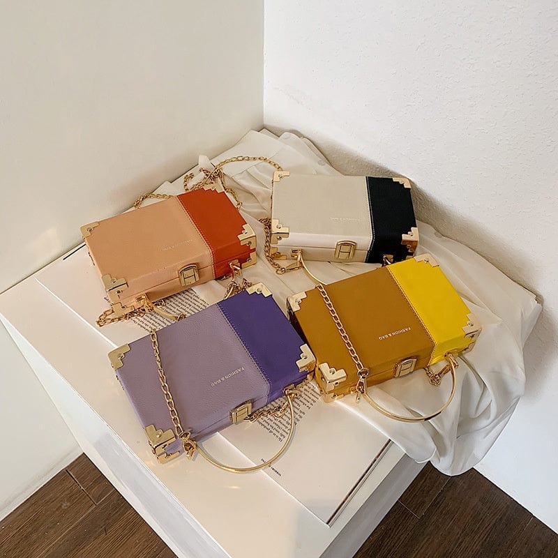 Trending Box Purses 2022 Small Square Chain Bags Women Handbags Ladies Shoulder Brand Luxury Purses