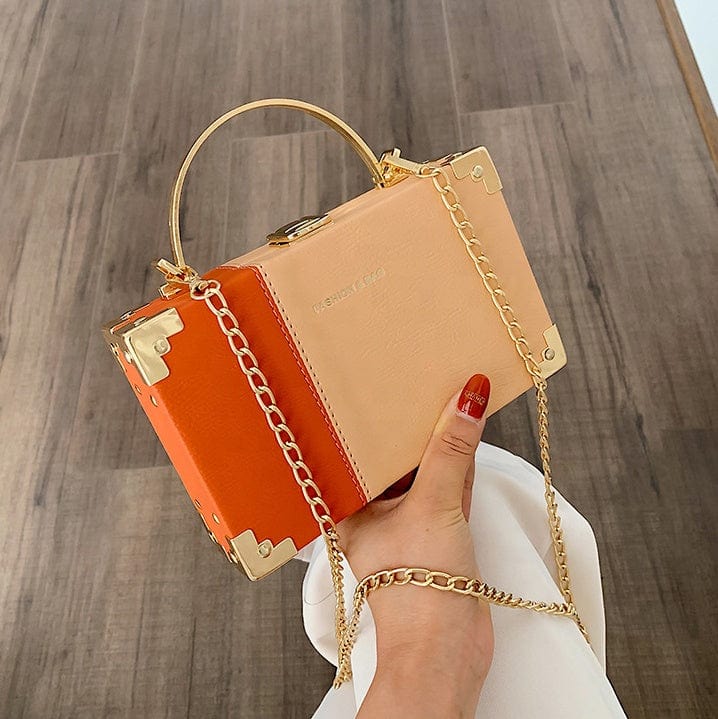 Trending Box Purses 2022 Small Square Chain Bags Women Handbags Ladies Shoulder Brand Luxury Purses