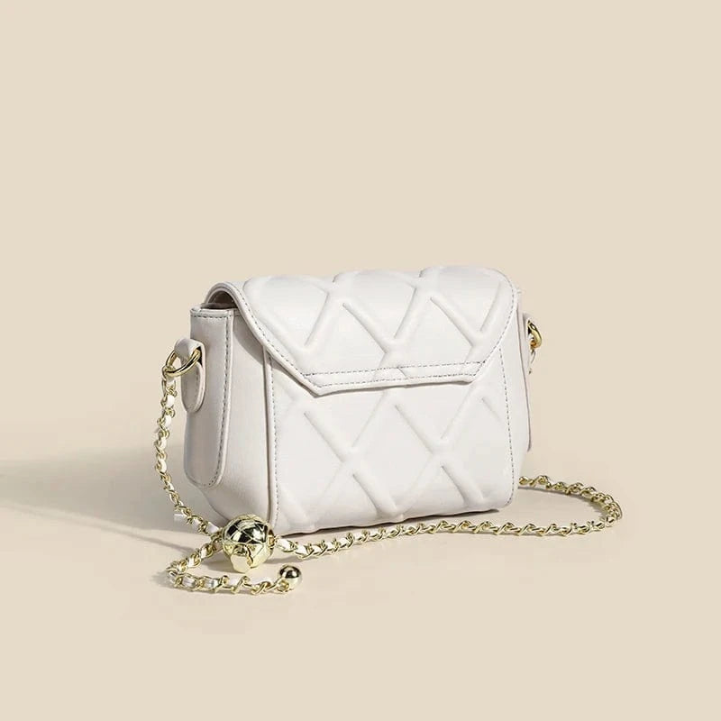 Trending pu crossbody bag with gold chain custom leather sling phone bag Spring novelty purses and handbags