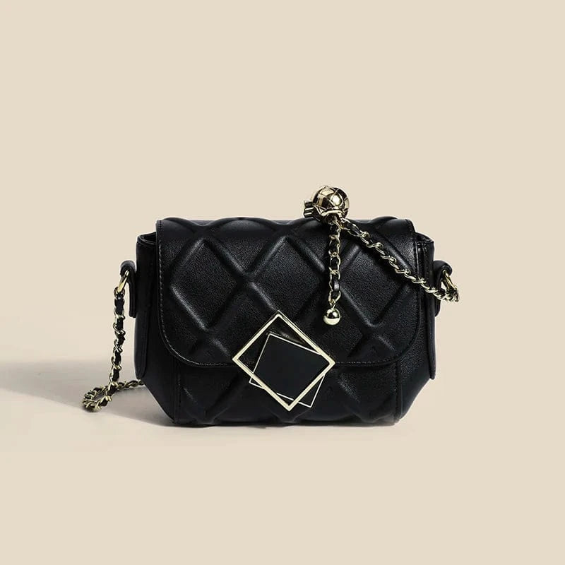 Trending pu crossbody bag with gold chain custom leather sling phone bag Spring novelty purses and handbags