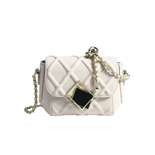 Trending pu crossbody bag with gold chain custom leather sling phone bag Spring novelty purses and handbags