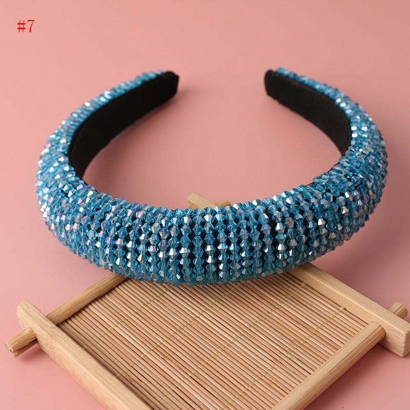 Trendy Head bands Hair Accessories Full Diamond Jewelled Headwear Colorful Girls Bling Headband