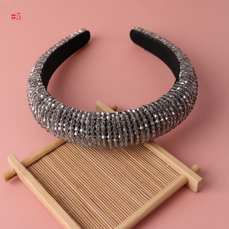 Trendy Head bands Hair Accessories Full Diamond Jewelled Headwear Colorful Girls Bling Headband