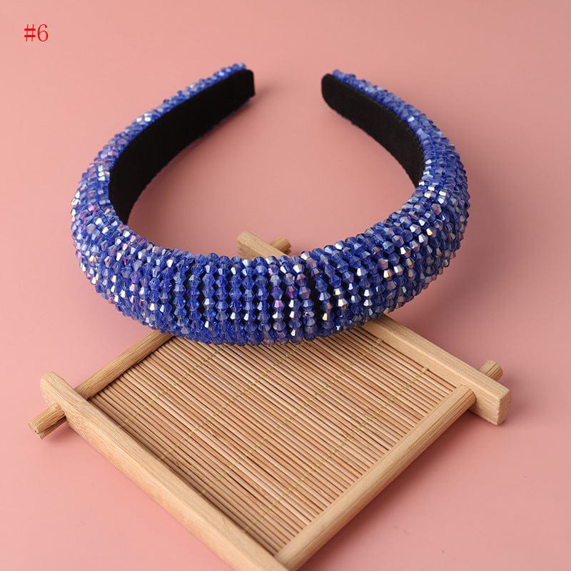 Trendy Head bands Hair Accessories Full Diamond Jewelled Headwear Colorful Girls Bling Headband