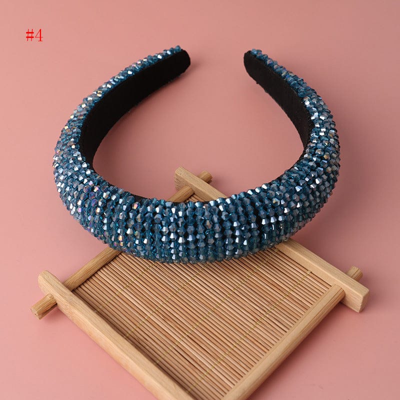 Trendy Head bands Hair Accessories Full Diamond Jewelled Headwear Colorful Girls Bling Headband