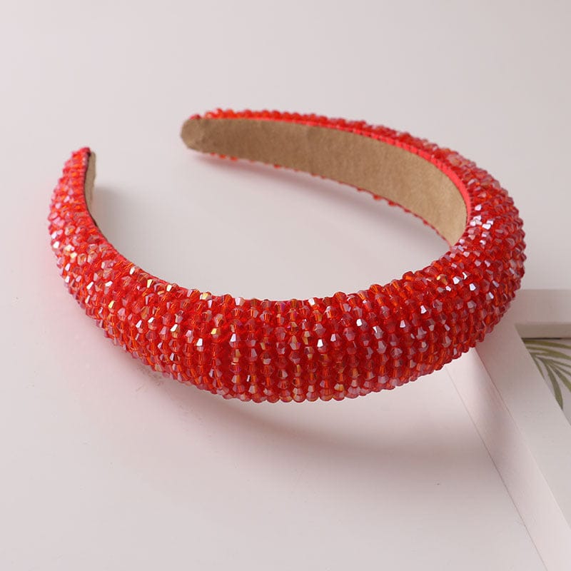 Trendy Head bands Hair Accessories Full Diamond Jewelled Headwear Colorful Girls Bling Headband