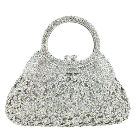Trendy New Designed Charming Crystal Women Handbag High Quality Evening Diamond Clutch Purses Luxury Rhinestone Bag