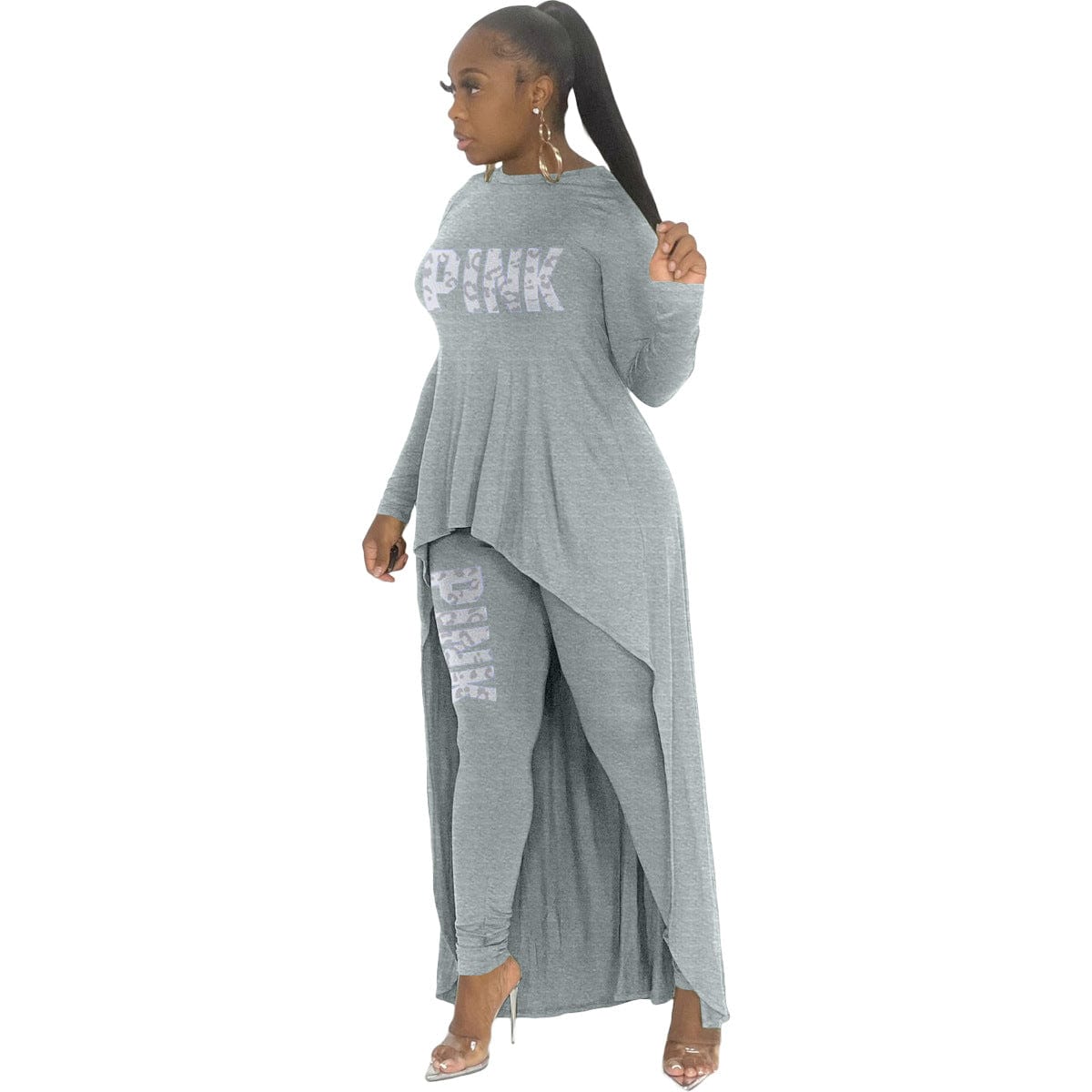 Trendy Women Clothes Fall Fashion Clothing Women Long Sleeve Solid Casual Dresses Pants Two Piece Set