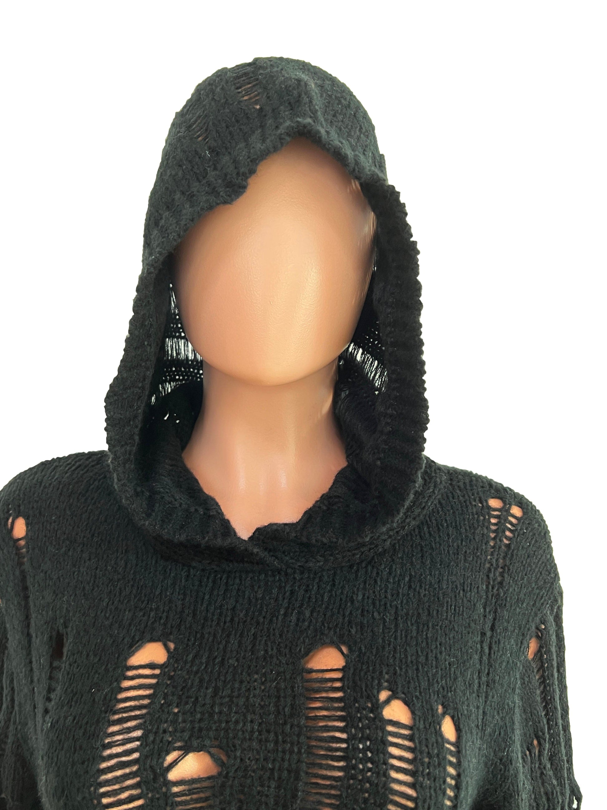 Trendy Women Clothes Sexy Hollow Out Hole Sweater Dress Fall Solid Color Hoodie Midi Women Knit Dress