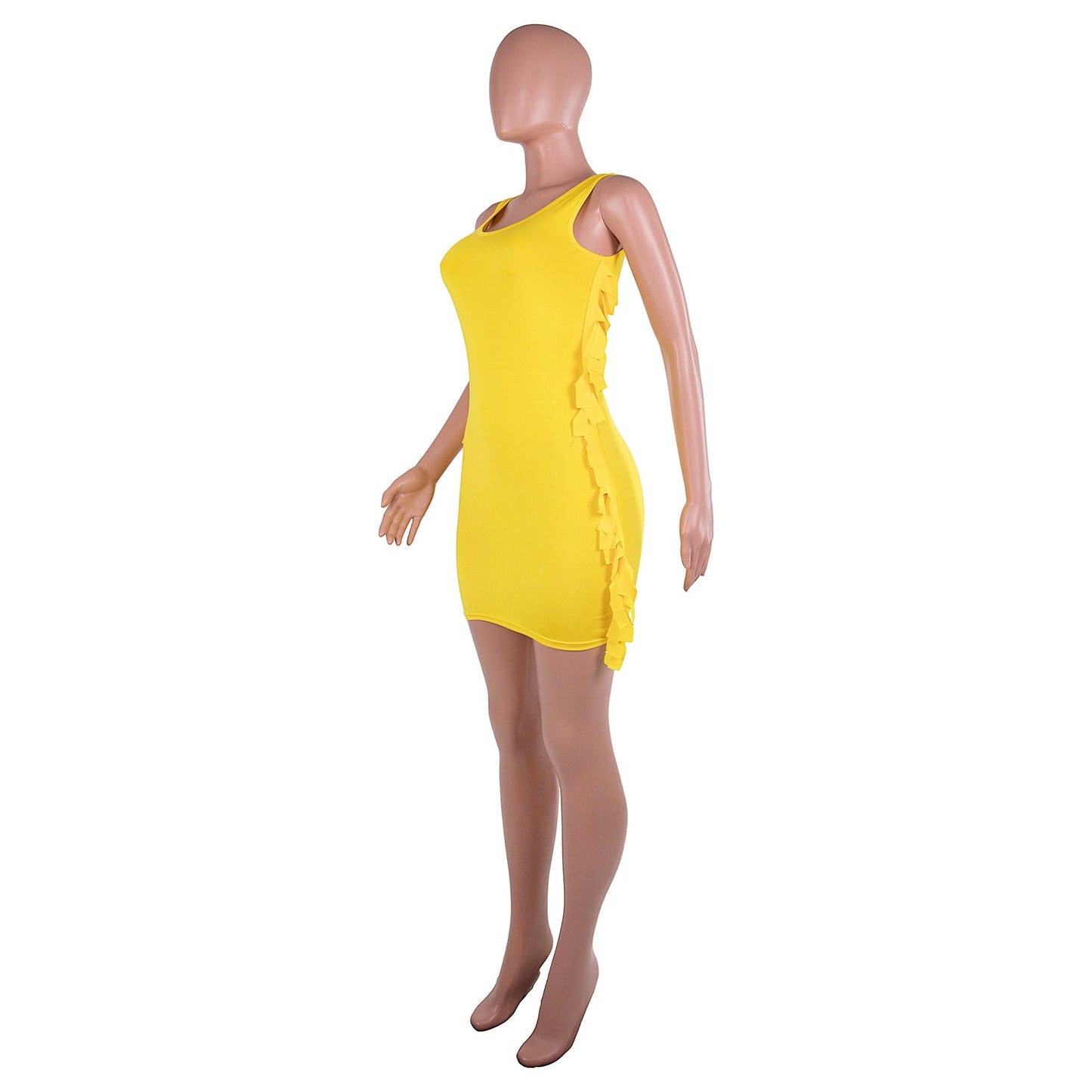 Trendy Women Clothes Summer New Mermaid Tail Swing Ruffled Holiday Dress Casual Dresses