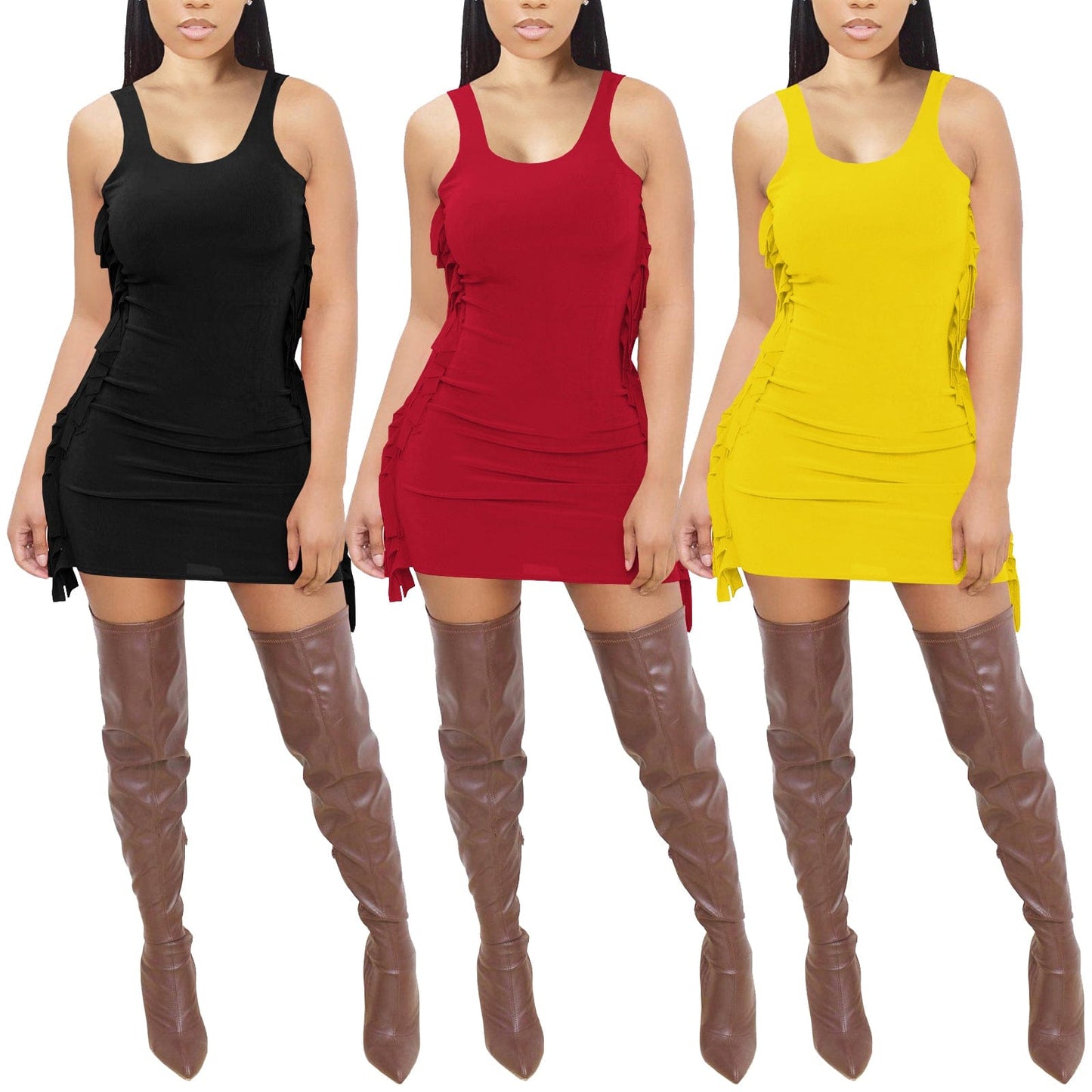 Trendy Women Clothes Summer New Mermaid Tail Swing Ruffled Holiday Dress Casual Dresses