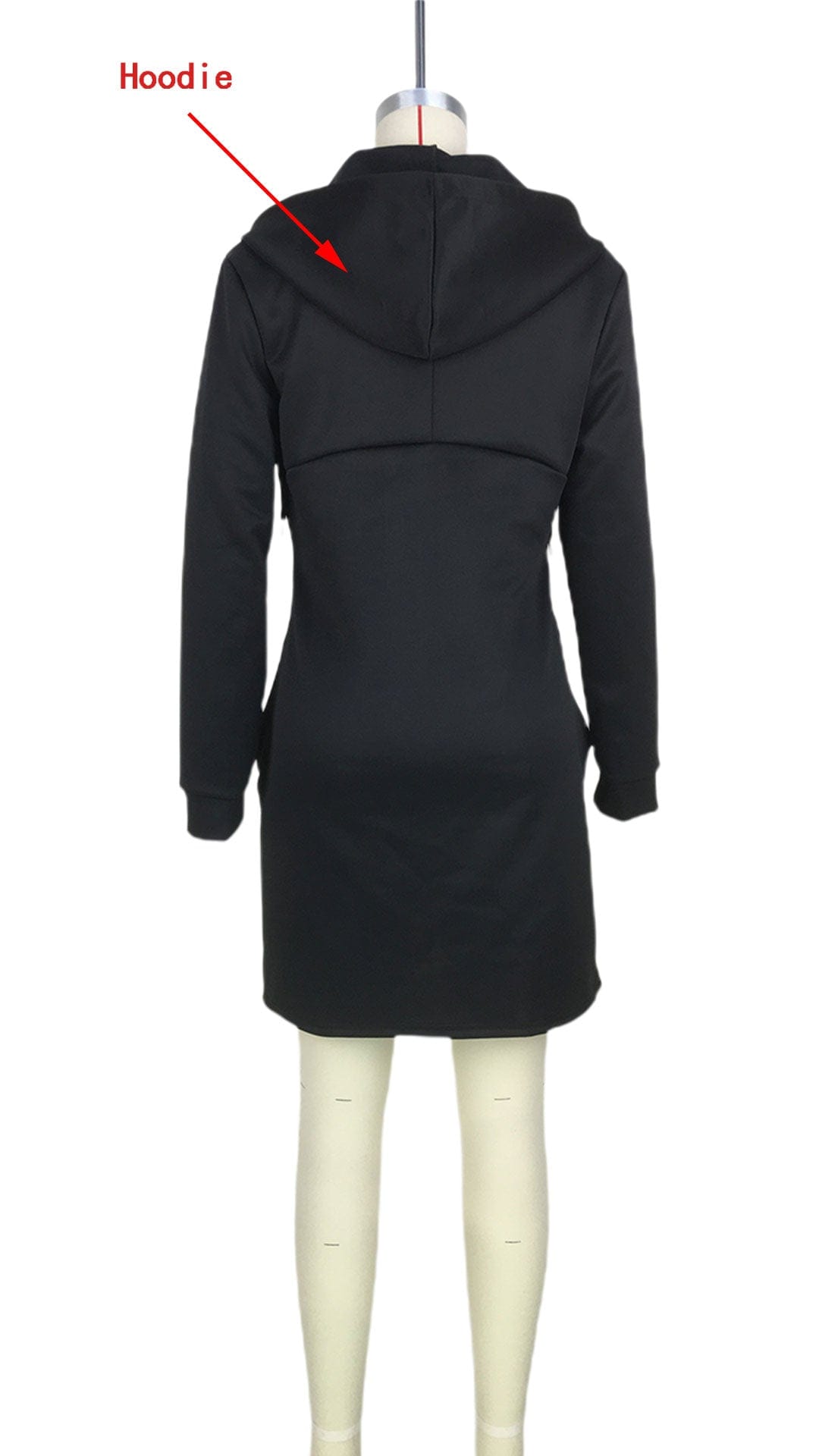 Trendy Women Clothes Women Fashion Sexy Zipper Hoodie Sweatshirt Solid Color Jacket with Pocket