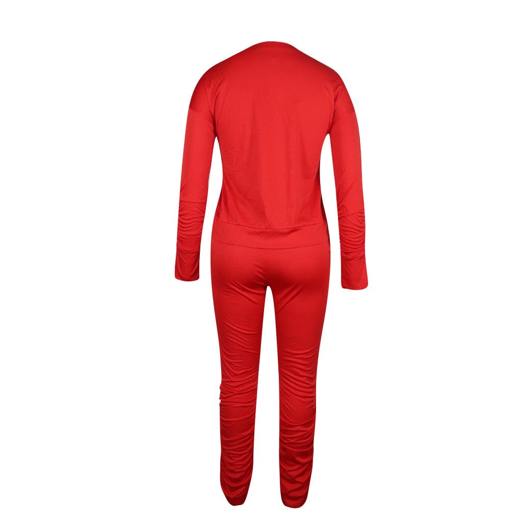 Trendy Women Clothes Women's Letter Printing Two-piece Suit Sports Jogger Tracksuit Fashion Yoga Outfit All Base Drop shipping